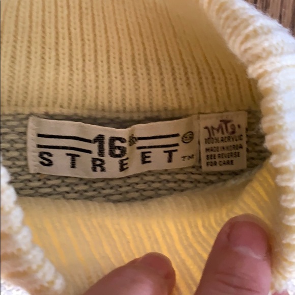 Vintage mock turtle neck ski sweater - Picture 4 of 4